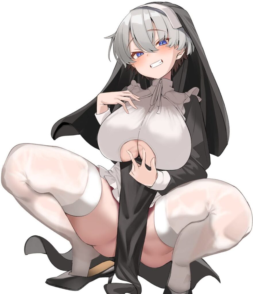 【二次エロ】ムチムチ太ももに食い込むニーソ・ニーハイがエロすぎる女の子の二次エロ その93
